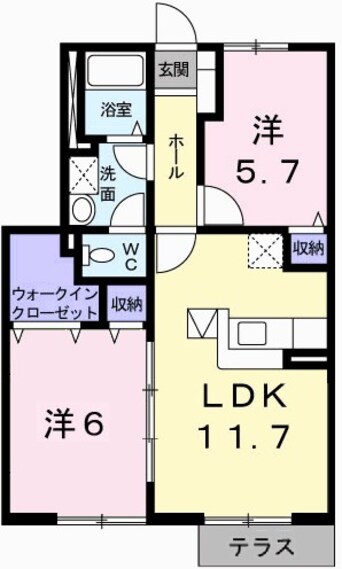 間取図 カトレーヴI