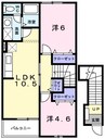 サンパティオ　Ｏ．Ｇ．ＭIII 2LDKの間取り