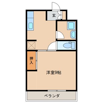 間取図 ハイツナガトモ