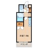 フィオーレおおとりⅠ 1Rの間取り