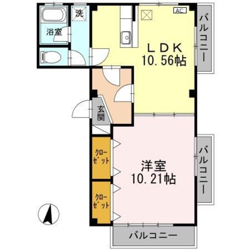 間取図 ハピネス本郷Ⅱ