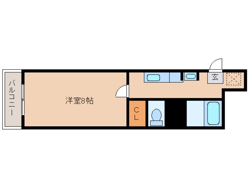 間取図 日豊本線/宮崎駅 バス10分松山2丁目下車:停歩3分 4階 築24年