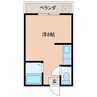 ソレイユハイツ 1Rの間取り