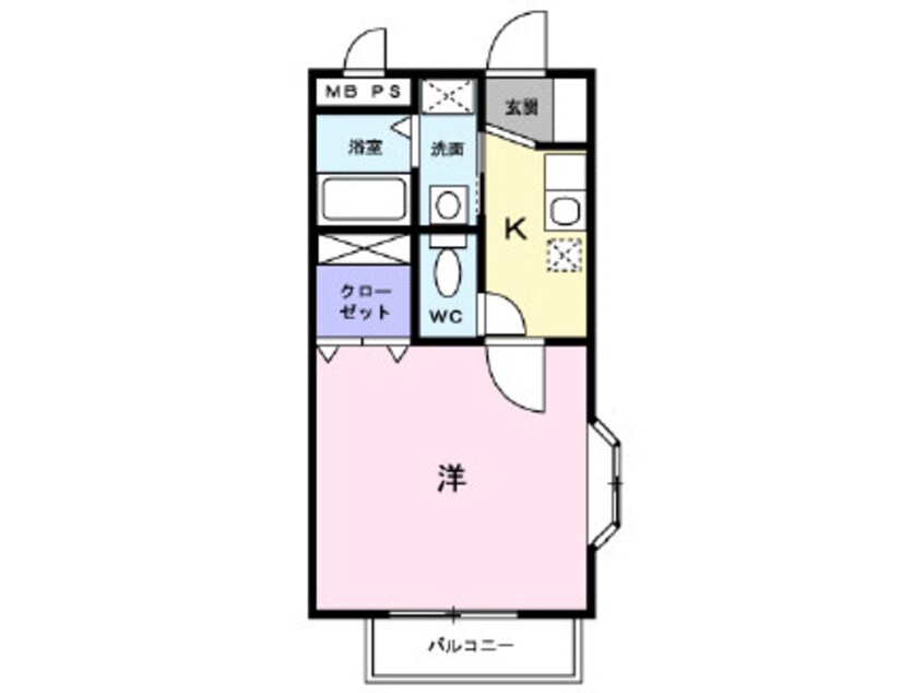 間取図 日豊本線/南宮崎駅 バス5分恒久南下車:停歩2分 2-2階 築21年