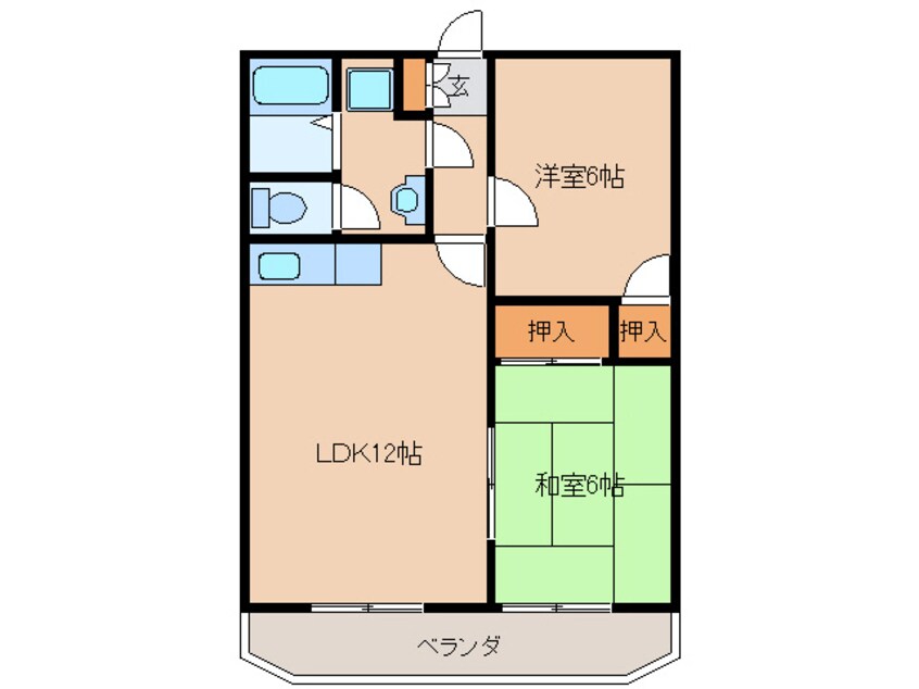 間取図 オアシス加納