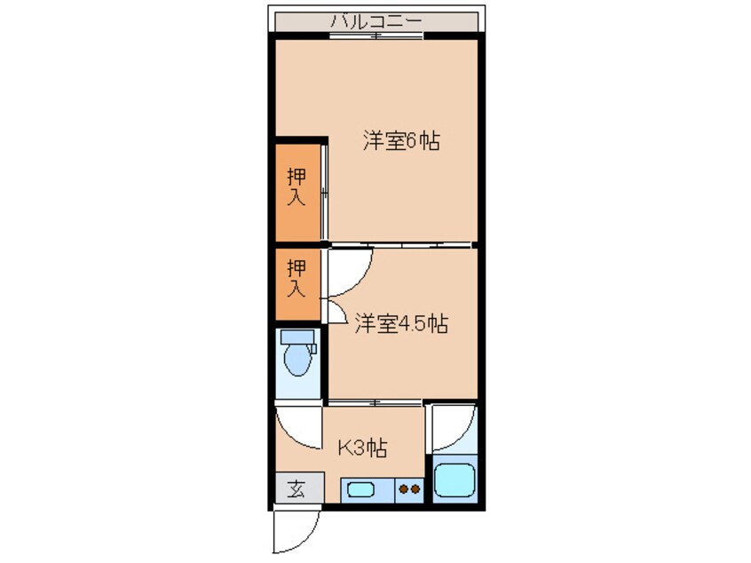 間取図 福富アパート