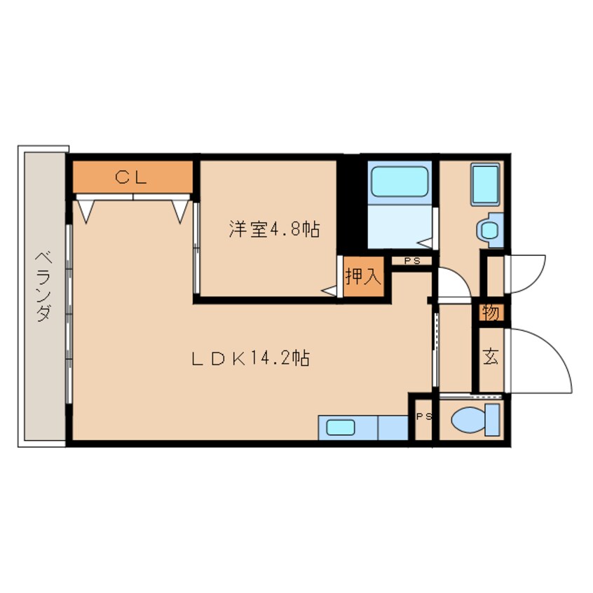 間取図 ピュアハイツ　カンエイ