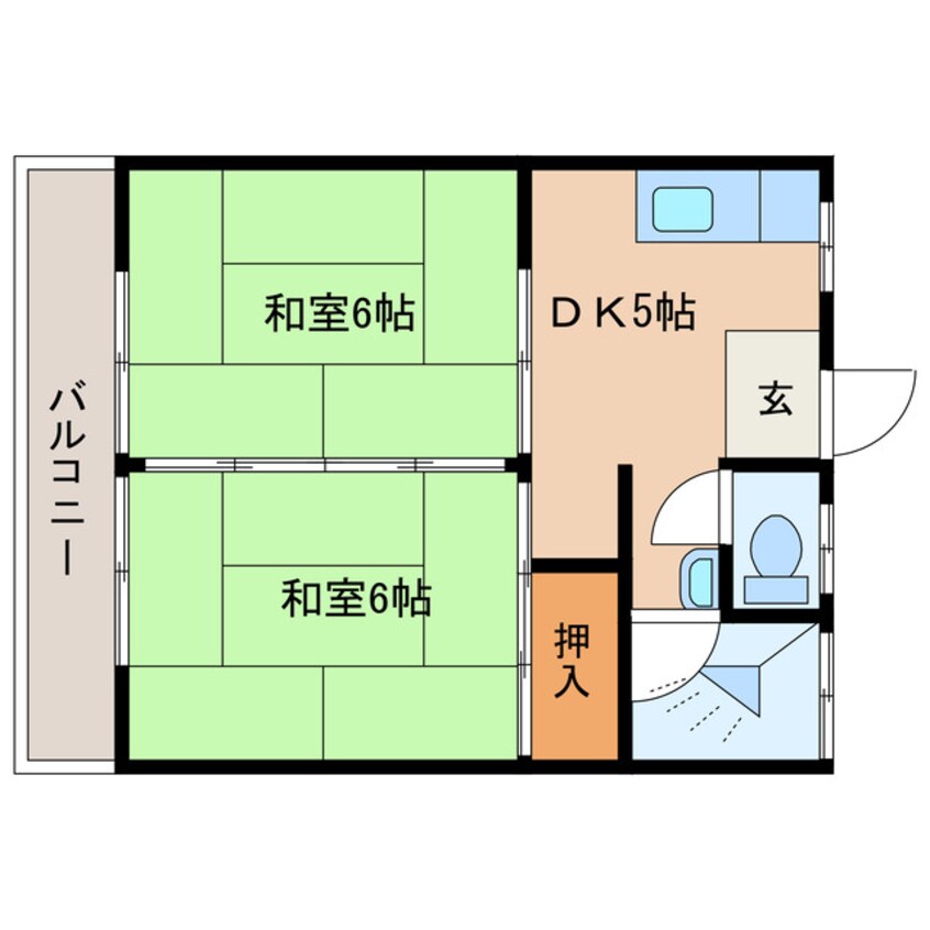 間取図 第３戸越アパート