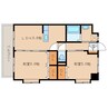ラポルテ 2LDKの間取り