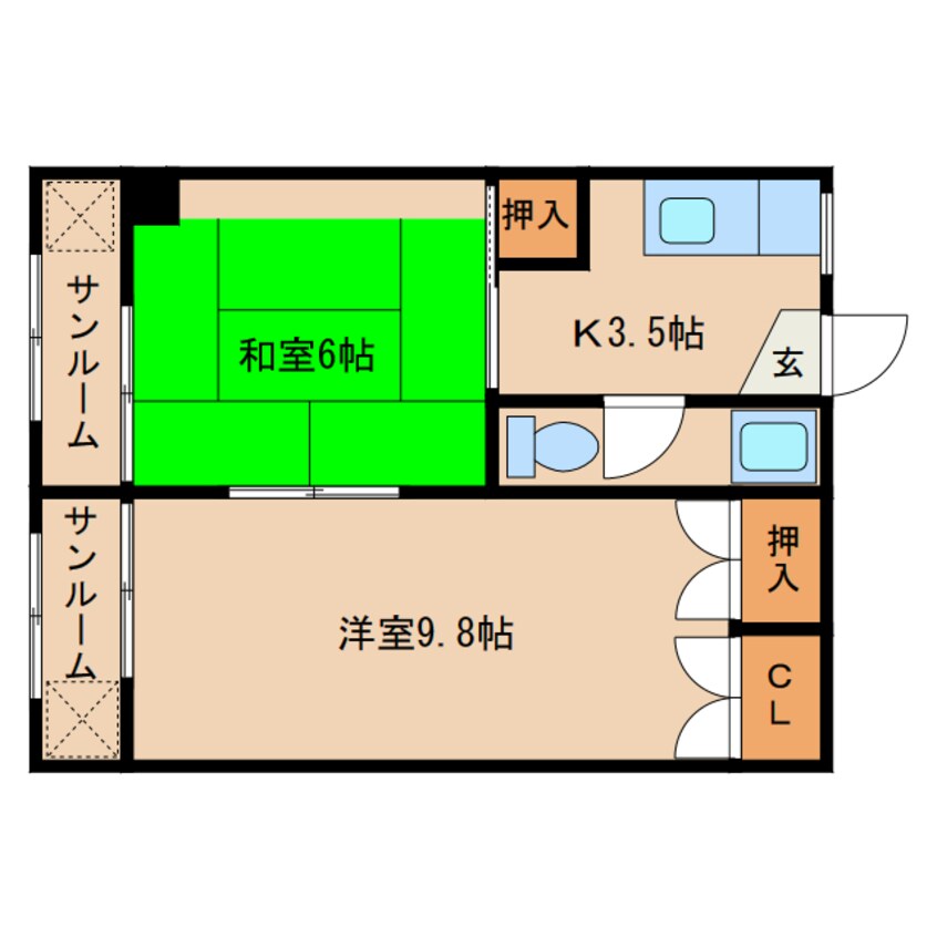 間取図 清水ハイツ