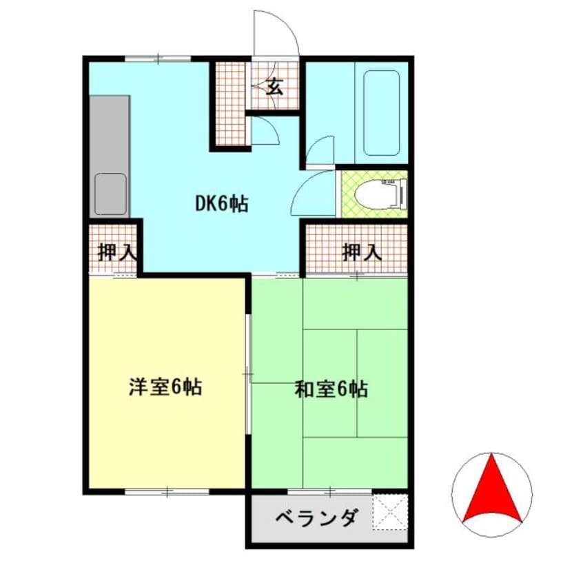 間取図 津守ビル