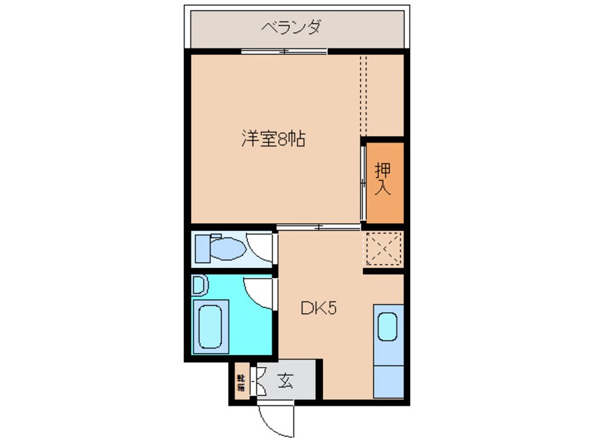 間取図 ハイツナガトモ