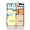 EAST COURT 1LDKの間取り