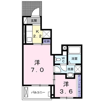 間取図 エテルノ　宮　Ｂ