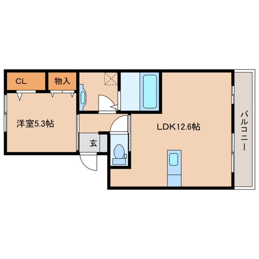 間取図 日豊本線/佐土原駅 徒歩15分 3-3階 築9年