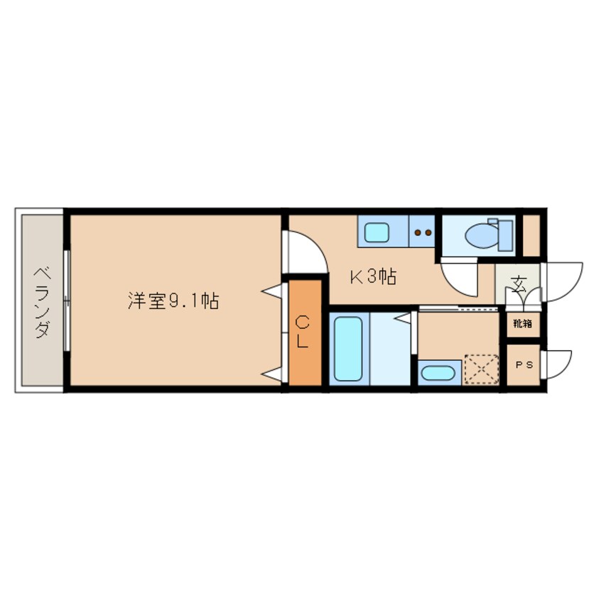 間取図 カーサロータス