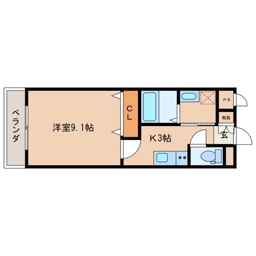 間取図 カーサロータス