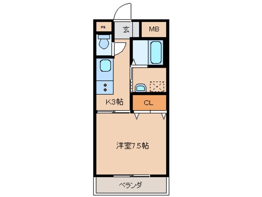 間取図 アルテマイスター橘通り