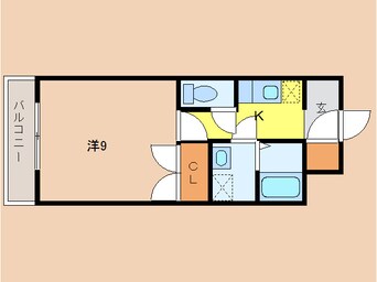 間取図 日豊本線/蓮ケ池駅 徒歩5分 2階 築20年