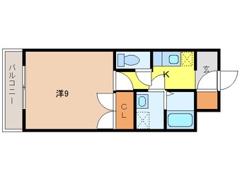 間取図 日豊本線/蓮ケ池駅 徒歩5分 1階 築20年