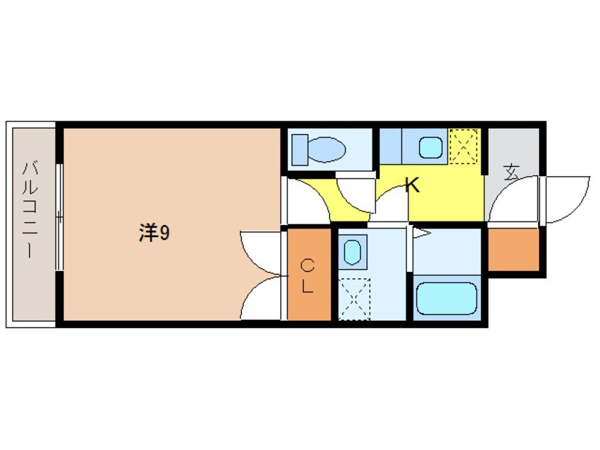 間取図 日豊本線/蓮ケ池駅 徒歩5分 1階 築20年