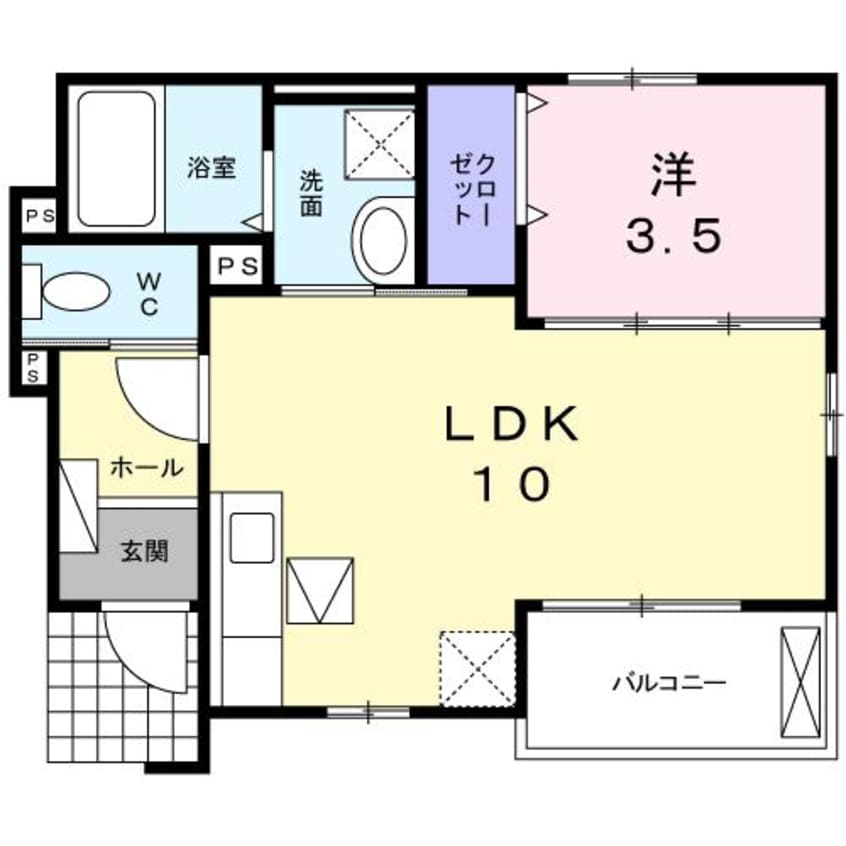 間取図 カーサローズマリー