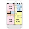 ファミリアＯｄｏ 2LDKの間取り