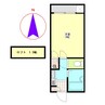 らびぱれす堀川 1Kの間取り