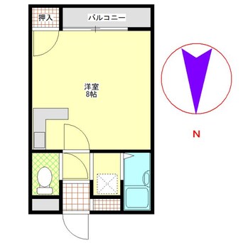 間取図 レ・フィーユ・キャトル城ケ崎