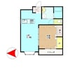 FⅢヴィラ 1LDKの間取り