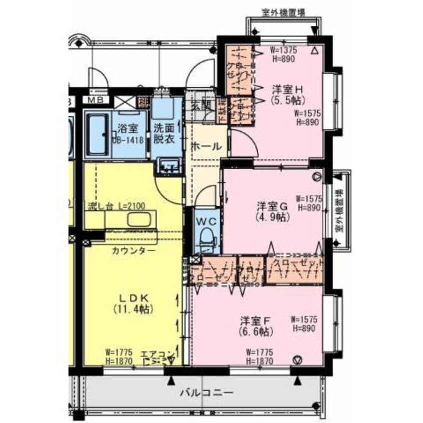 間取図 arietta(アリエッタ)