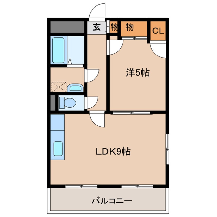 間取図 グランツ・ソワ