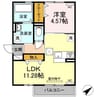 ハピネスアイワ大塚 1LDKの間取り