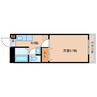テンダーⅡ番館 1Rの間取り