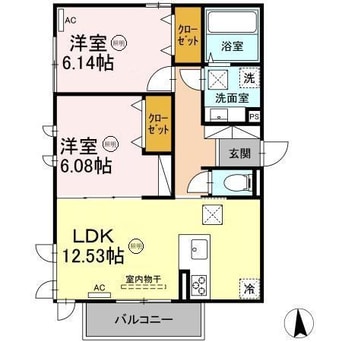 間取図 ガーデンリーフ花ヶ島