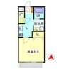 エアフォルク恒久 1Kの間取り