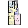 スイート　スプリング　Ⅲ　 1LDKの間取り