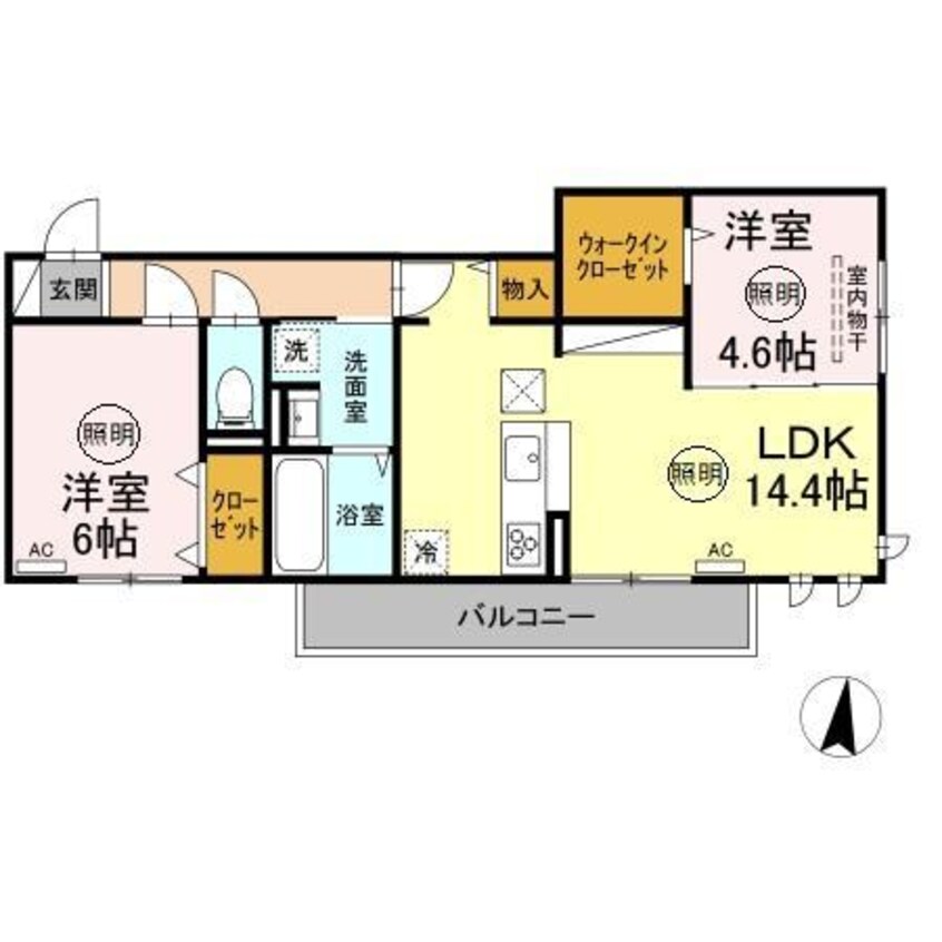 間取図 日豊本線/宮崎駅 徒歩16分 1階 1年未満