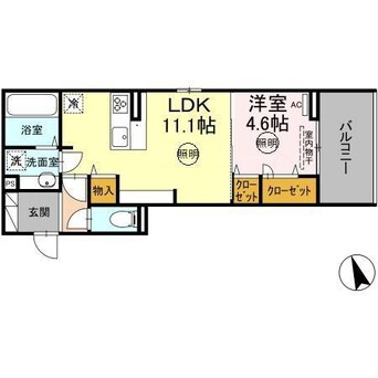 間取図 Ｄ-Ｒesena松山