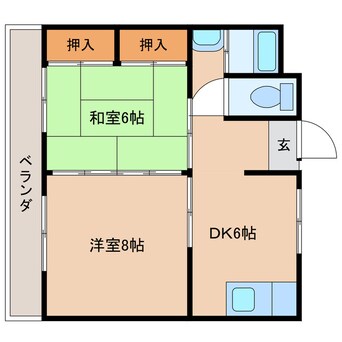 間取図 白樺ハイツ