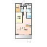 Tファイブ元宮 1LDKの間取り