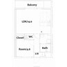 Apartment Moi 1LDKの間取り