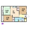 葉山マンション 3DKの間取り