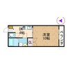 カトレアA 1DKの間取り