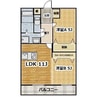 D Building 2LDKの間取り