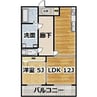 D Building 1LDKの間取り