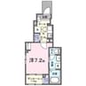 メテオール・ケイⅠ 1Kの間取り