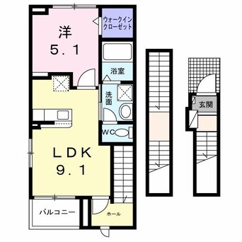 間取図 メテオール・ケイⅠ