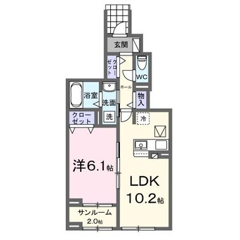 間取図 メテオール・ケイⅡ
