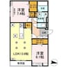 D-resena 旭通り 2LDKの間取り